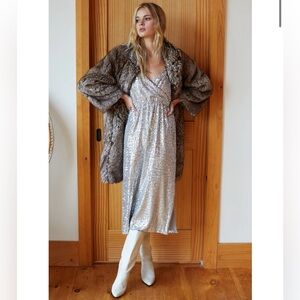 Emerson Fry Sparkler Dress in Silver Sequin